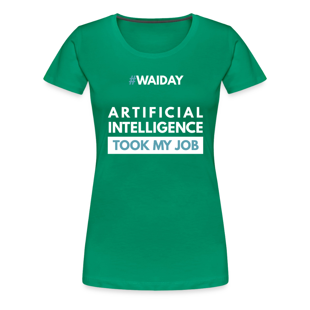 Women’s Premium T-Shirt - Women In AI Day Edition - kelly green