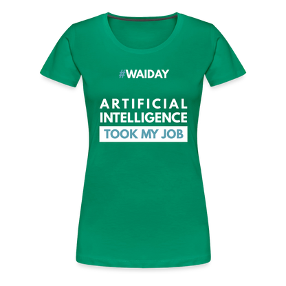 Women’s Premium T-Shirt - Women In AI Day Edition - kelly green