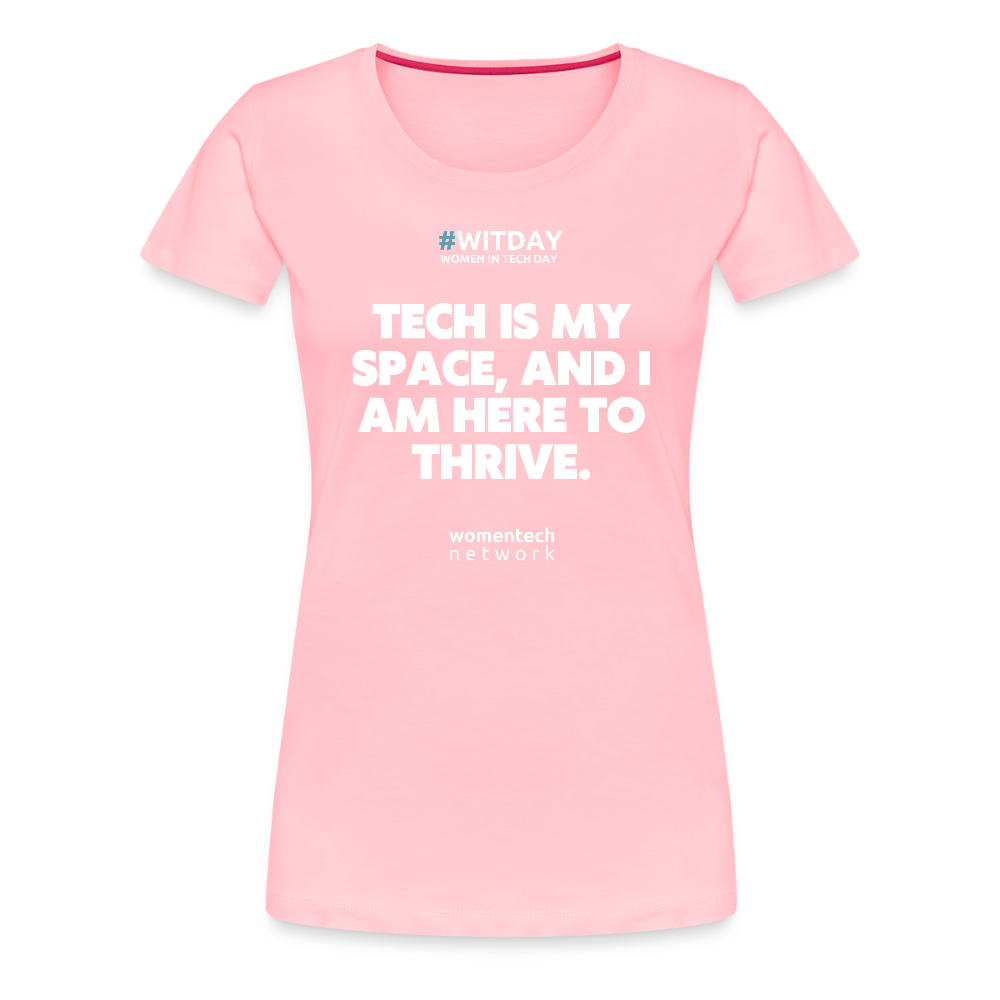 Women’s Premium T-Shirt - Tech is my space - pink