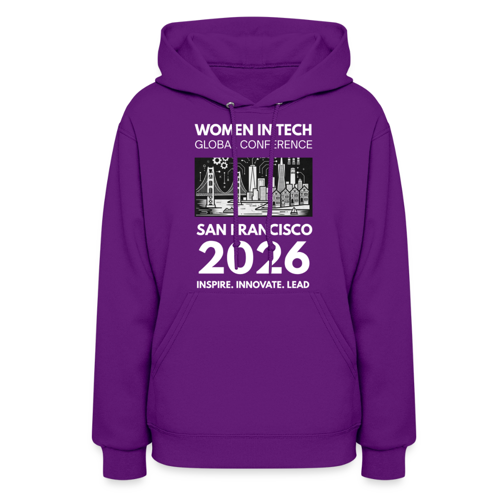 Women's Hoodie - Women in Tech Global Conference Collection - purple