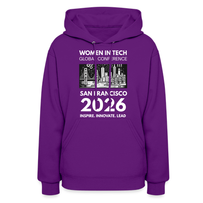Women's Hoodie - Women in Tech Global Conference Collection - purple