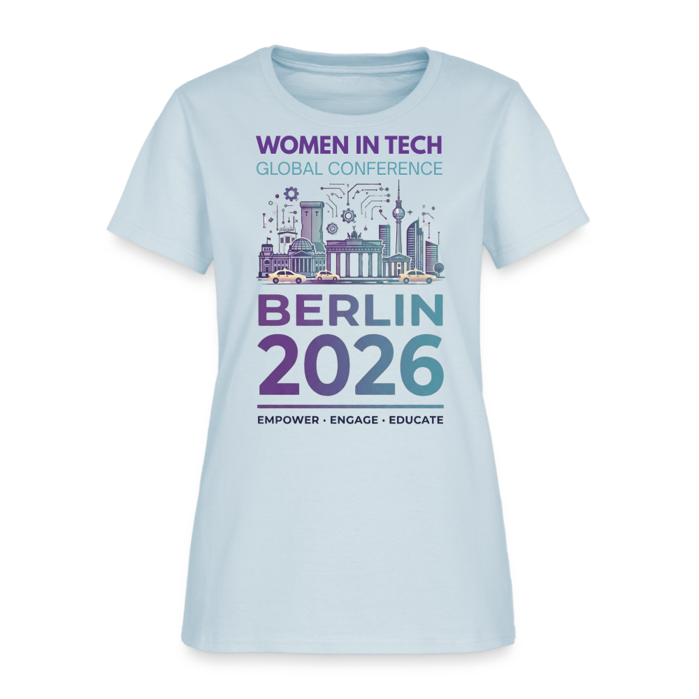 Women's T-Shirt - Women in Tech Global Conference Collection - light blue
