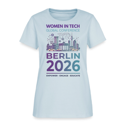 Women's T-Shirt - Women in Tech Global Conference Collection - light blue