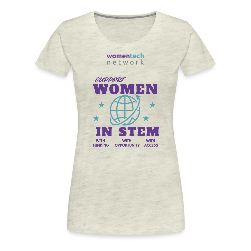 Women’s Premium T-Shirt - STEM Day Edition - heather oatmeal