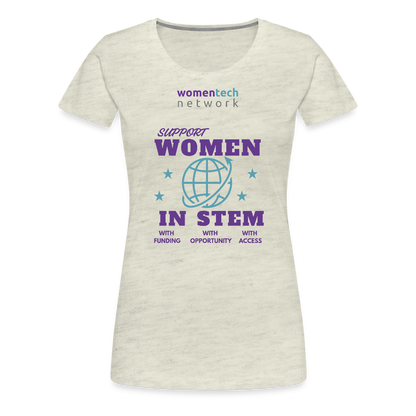 Women’s Premium T-Shirt - STEM Day Edition - heather oatmeal