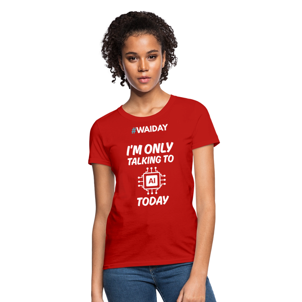 Women's T-Shirt - Women In AI Day Edition - red