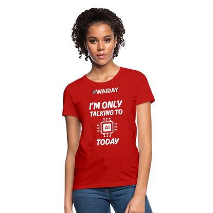 Women's T-Shirt - Women In AI Day Edition - red