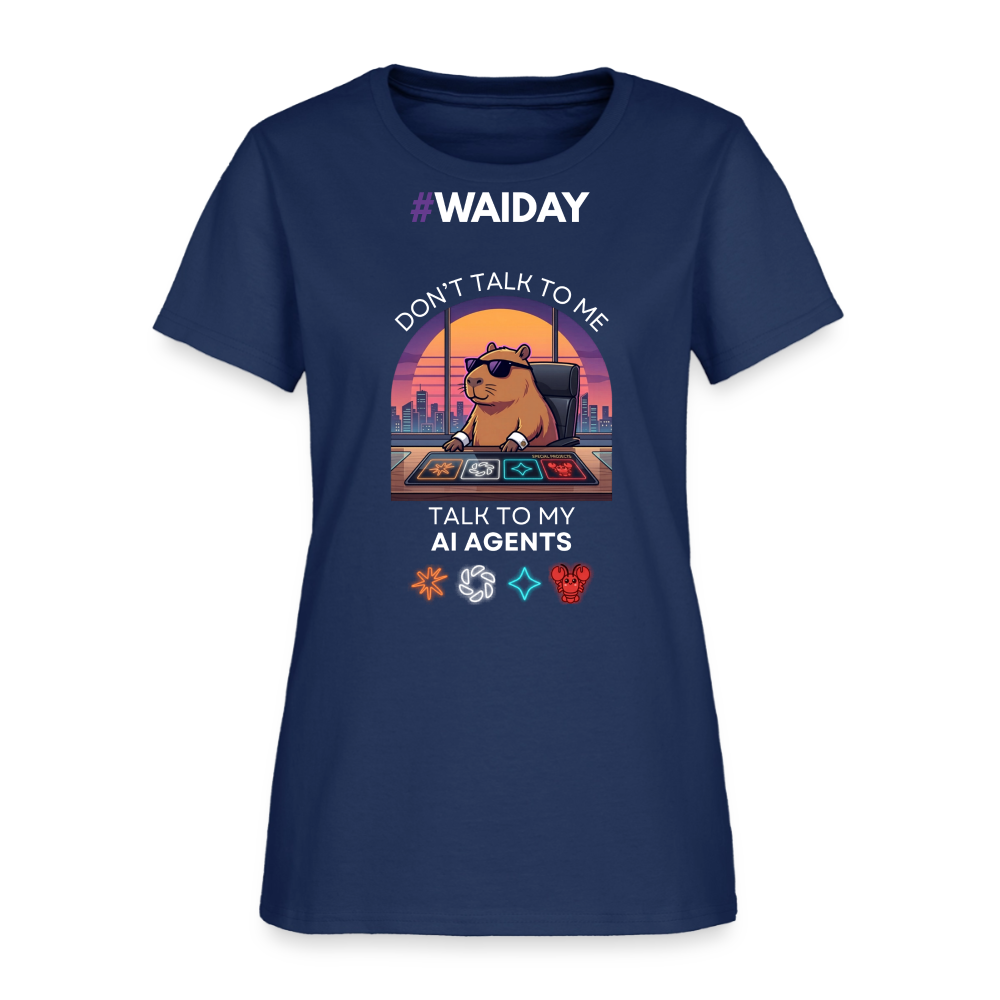 Women's T-Shirt - Women In AI Day Edition -  blue dusk