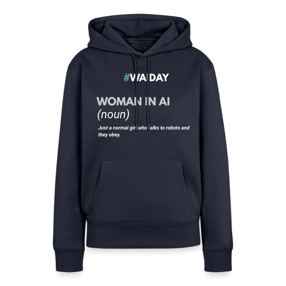 Women’s Premium Hoodie - Women In AI Day Edition - navy