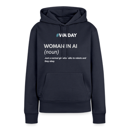Women’s Premium Hoodie - Women In AI Day Edition - navy