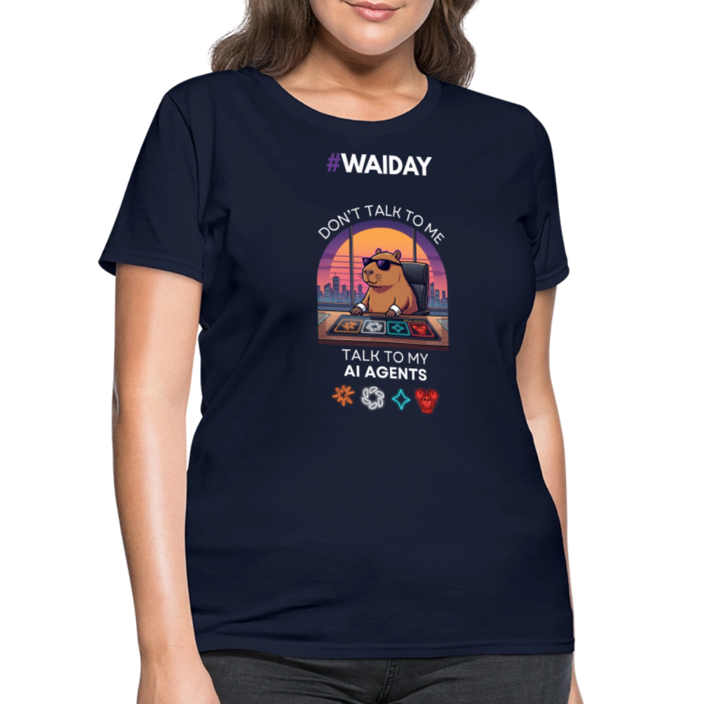 Women's T-Shirt - Women In AI Day Edition - navy