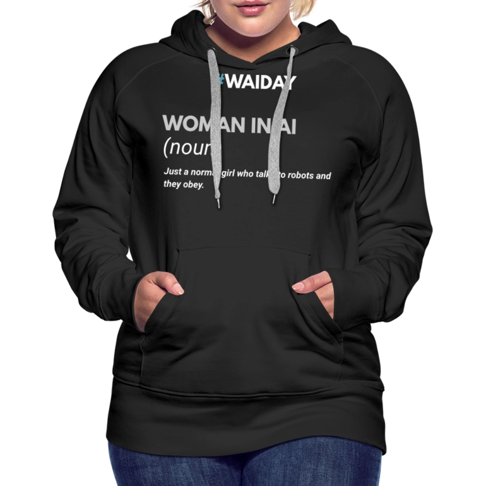Women’s Premium Hoodie - Women In AI Day Edition - black