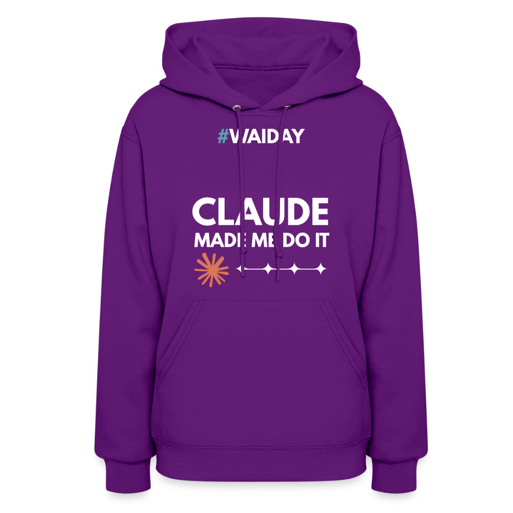 Women's Hoodie - Women In AI Day Edition - purple