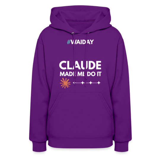 Women's Hoodie - Women In AI Day Edition - purple