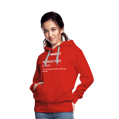 Women’s Premium Hoodie - Women In AI Day Edition - red