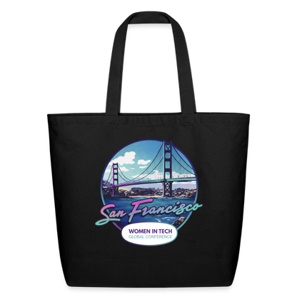 Eco-Friendly Cotton Tote - Women in Tech Global Conference Collection - black