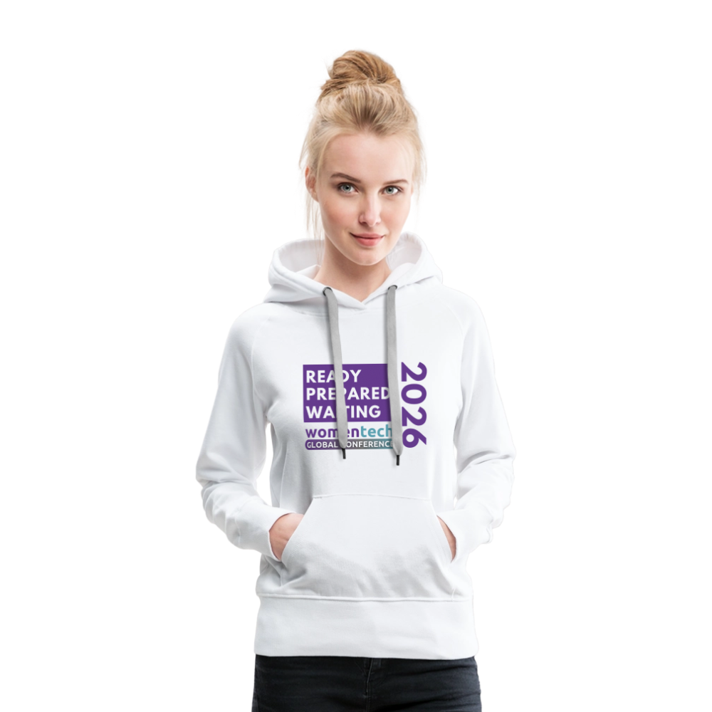 Women’s Premium Hoodie - Women in Tech Global Conference Collection - white