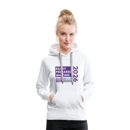 Women’s Premium Hoodie - Women in Tech Global Conference Collection - white