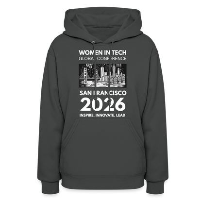 Women's Hoodie - Women in Tech Global Conference Collection - asphalt