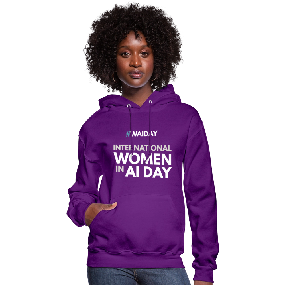 Women's Hoodie - Women In AI Day Edition - purple
