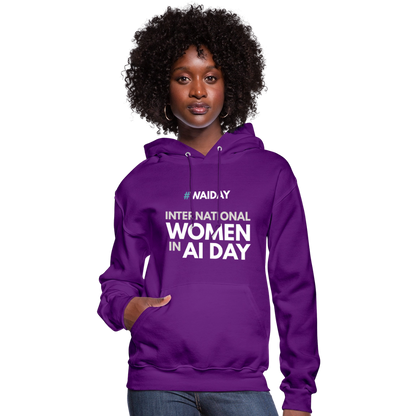 Women's Hoodie - Women In AI Day Edition - purple