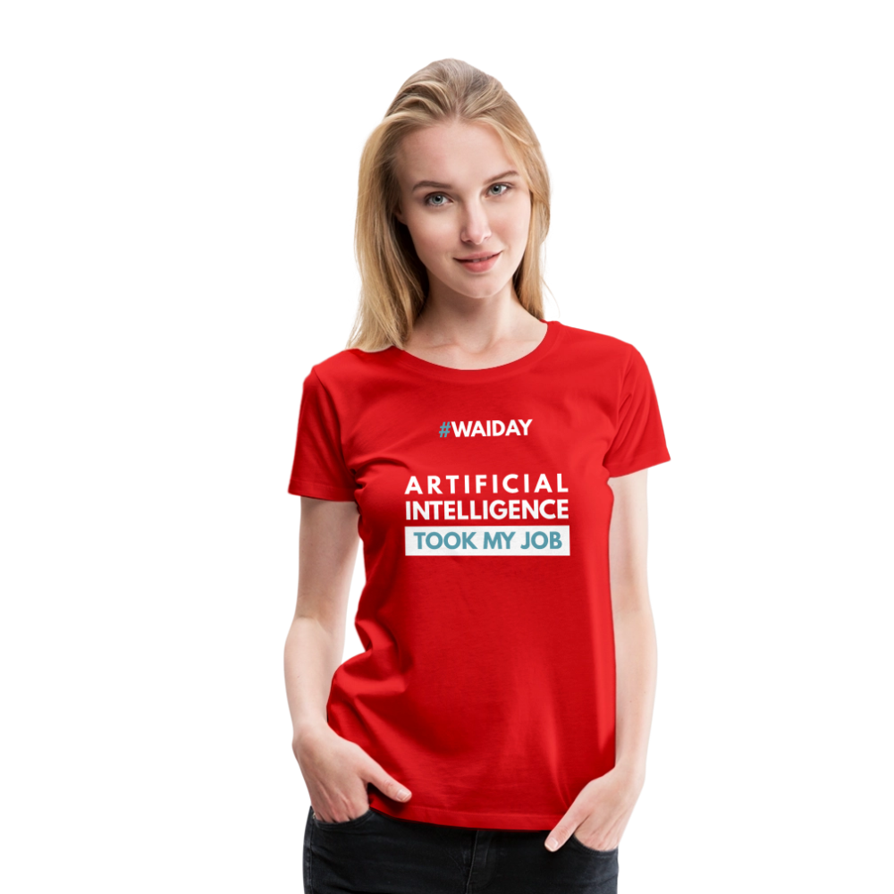 Women’s Premium T-Shirt - Women In AI Day Edition - red