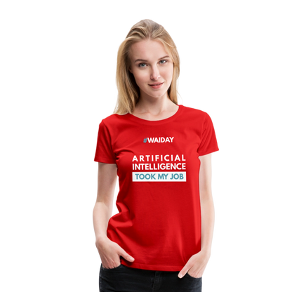 Women’s Premium T-Shirt - Women In AI Day Edition - red