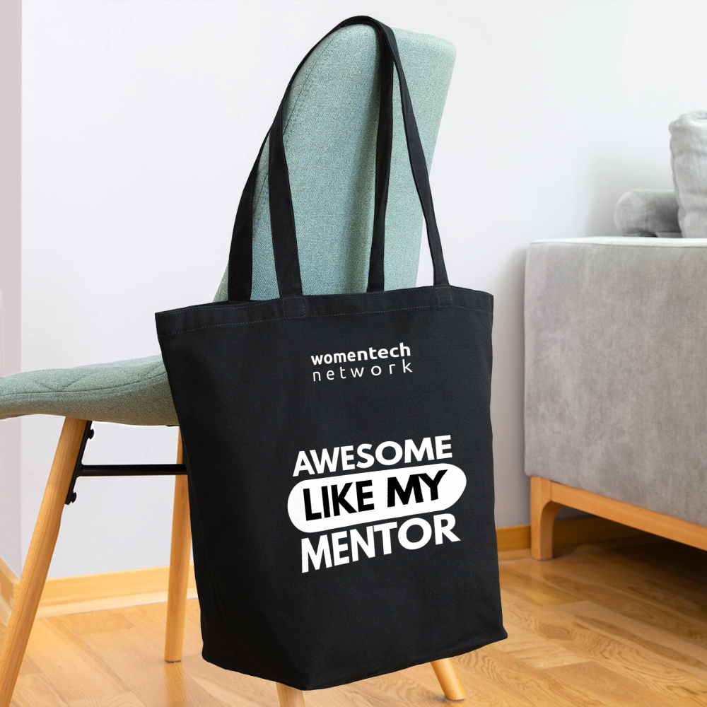 Eco-Friendly Cotton Tote - National Mentoring Day Edition - black