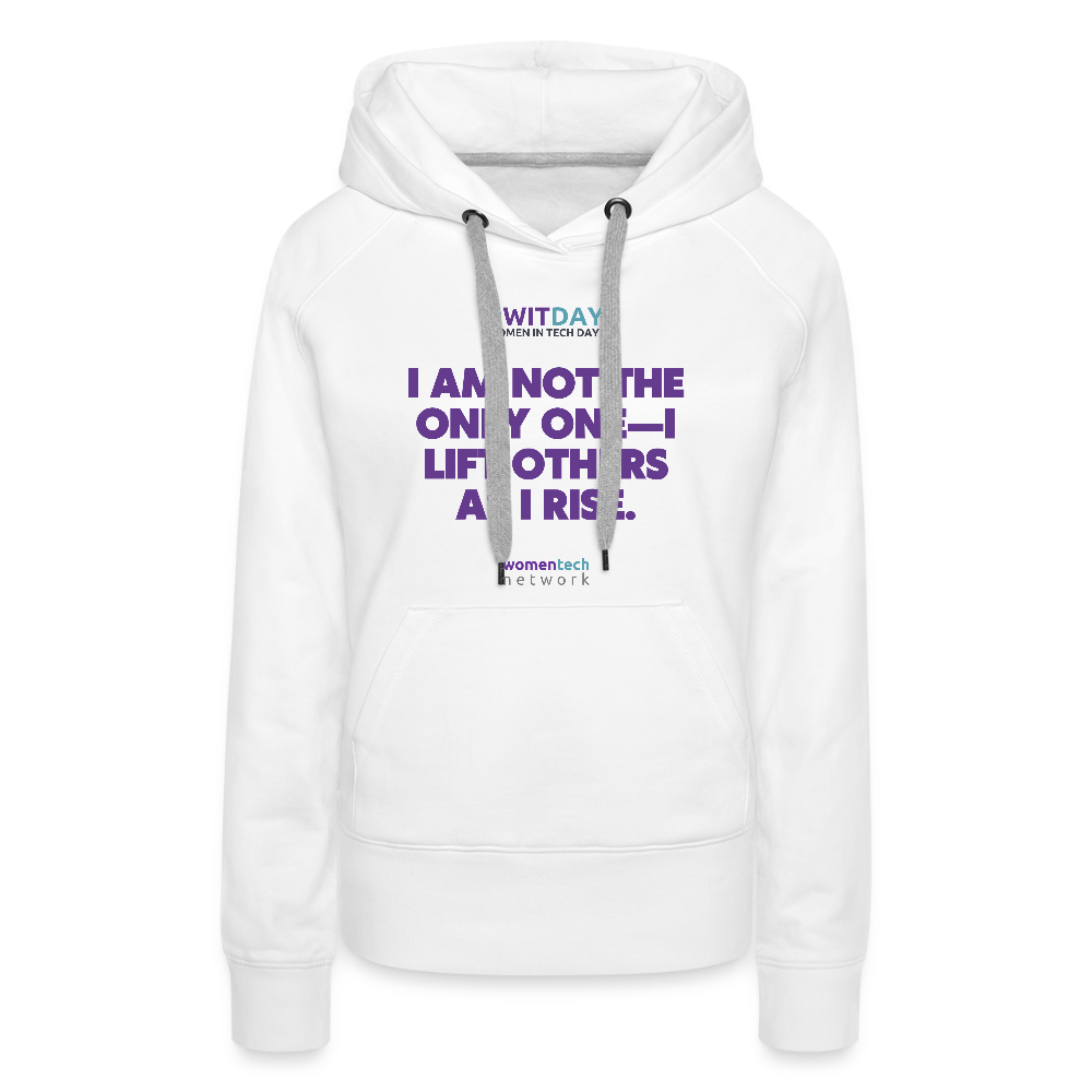 Women’s Premium Hoodie - I Lift Others as I Rise - white