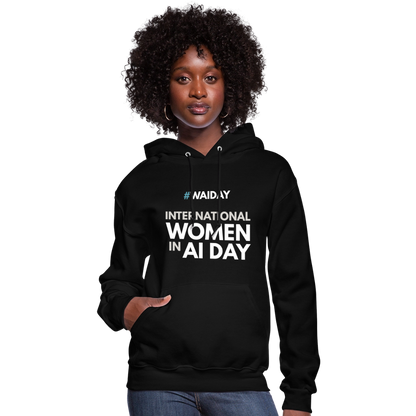 Women's Hoodie - Women In AI Day Edition - black