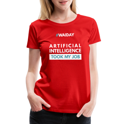 Women’s Premium T-Shirt - Women In AI Day Edition - red