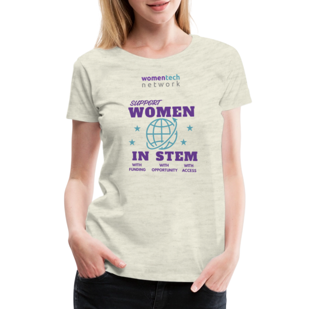 Women’s Premium T-Shirt - STEM Day Edition - heather oatmeal