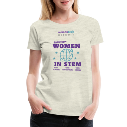 Women’s Premium T-Shirt - STEM Day Edition - heather oatmeal