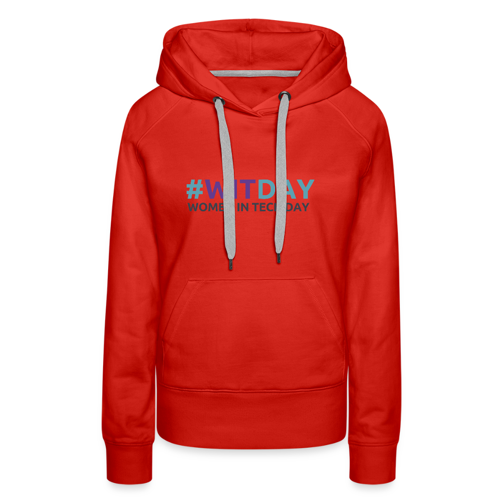 Women’s Premium Hoodie - Women in Tech Day - red