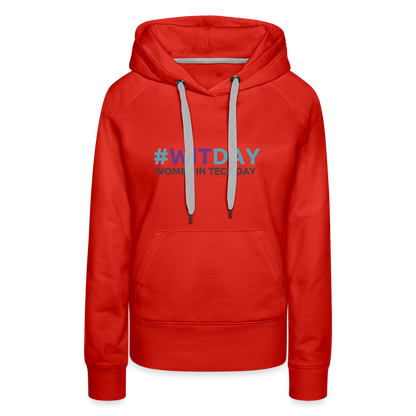 Women’s Premium Hoodie - Women in Tech Day - red