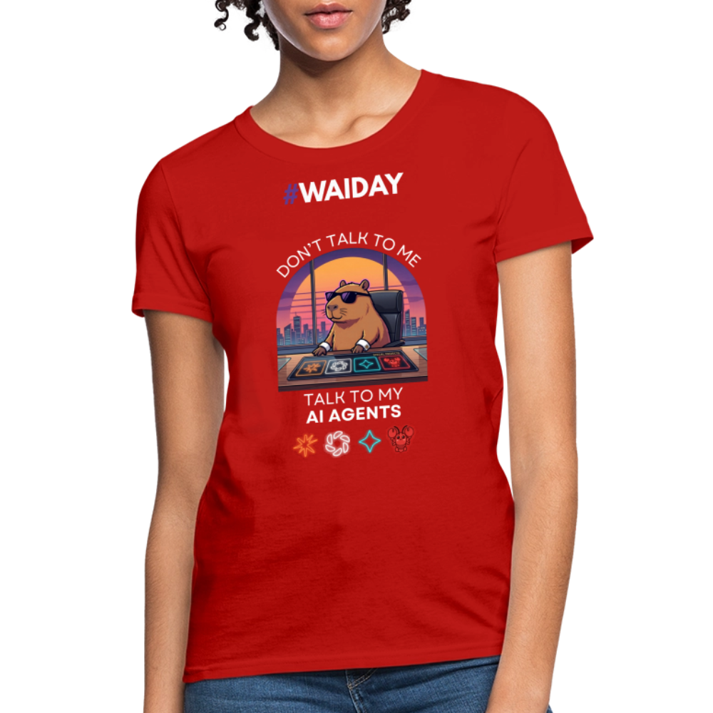 Women's T-Shirt - Women In AI Day Edition - red