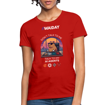 Women's T-Shirt - Women In AI Day Edition - red