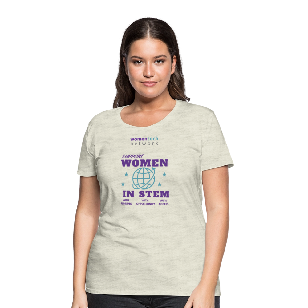 Women’s Premium T-Shirt - STEM Day Edition - heather oatmeal