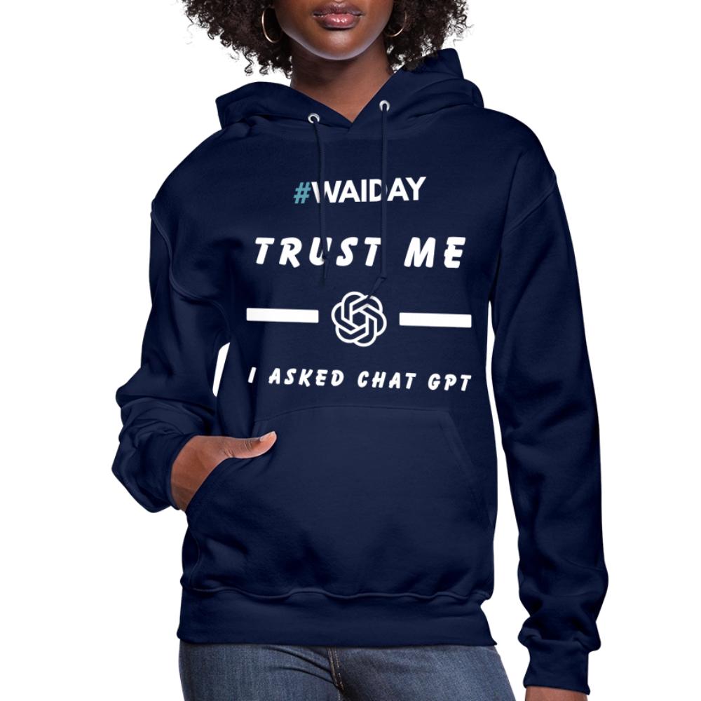 Women's Hoodie - Women In AI Day Edition - navy