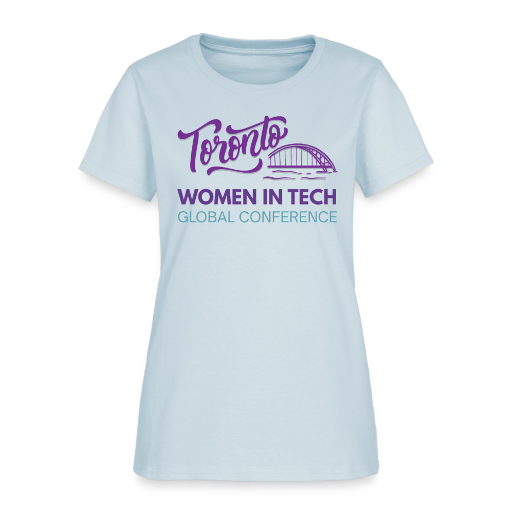 Women's T-Shirt - Women in Tech Global Conference Collection - light blue