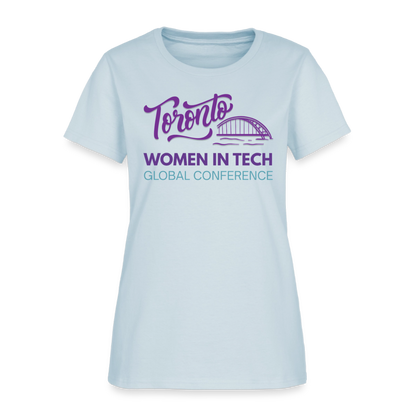 Women's T-Shirt - Women in Tech Global Conference Collection - light blue
