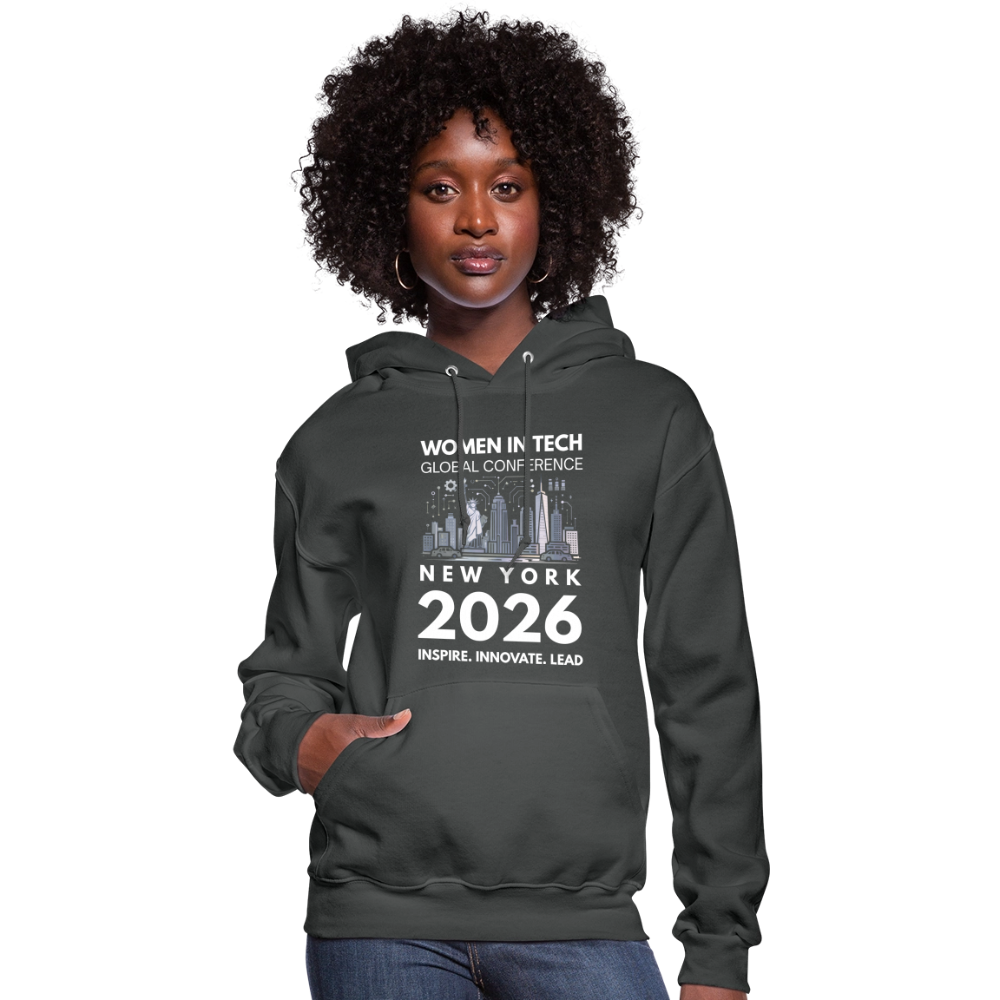 Women's Hoodie -  Women in Tech Global Conference Collection - asphalt