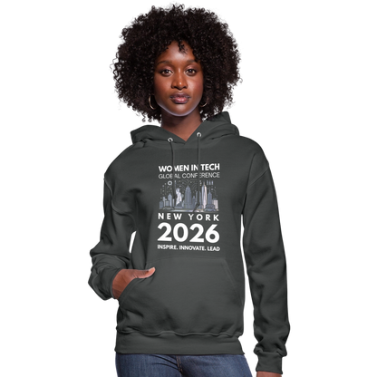 Women's Hoodie -  Women in Tech Global Conference Collection - asphalt