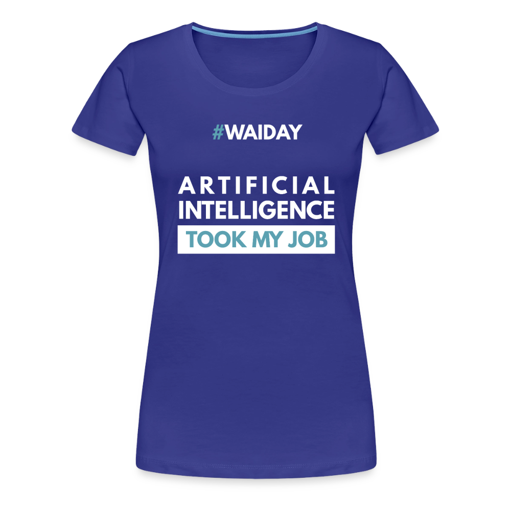 Women’s Premium T-Shirt - Women In AI Day Edition - royal blue
