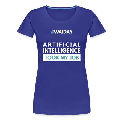 Women’s Premium T-Shirt - Women In AI Day Edition - royal blue