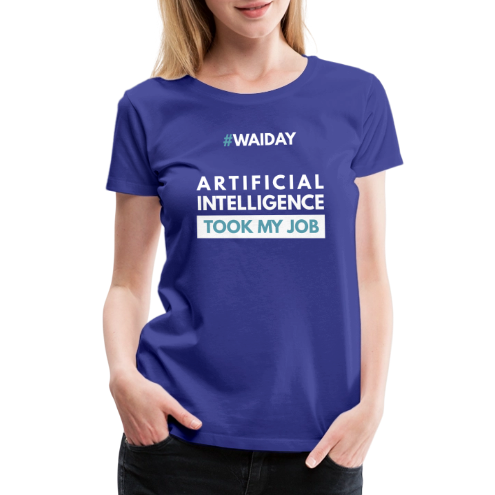 Women’s Premium T-Shirt - Women In AI Day Edition - royal blue