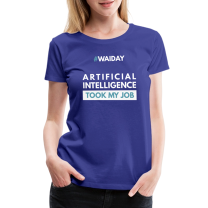 Women’s Premium T-Shirt - Women In AI Day Edition - royal blue