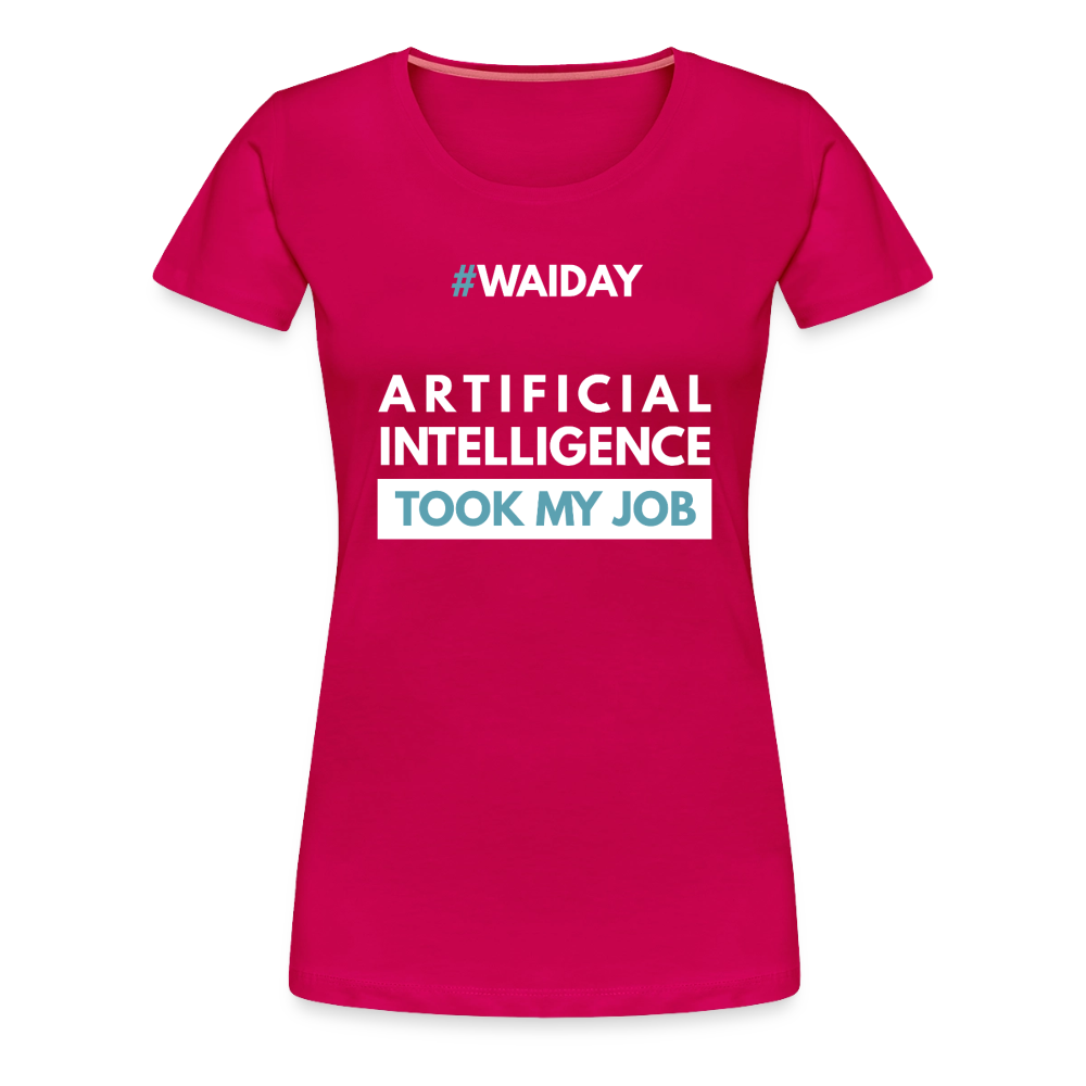 Women’s Premium T-Shirt - Women In AI Day Edition - dark pink