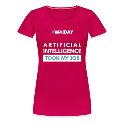 Women’s Premium T-Shirt - Women In AI Day Edition - dark pink
