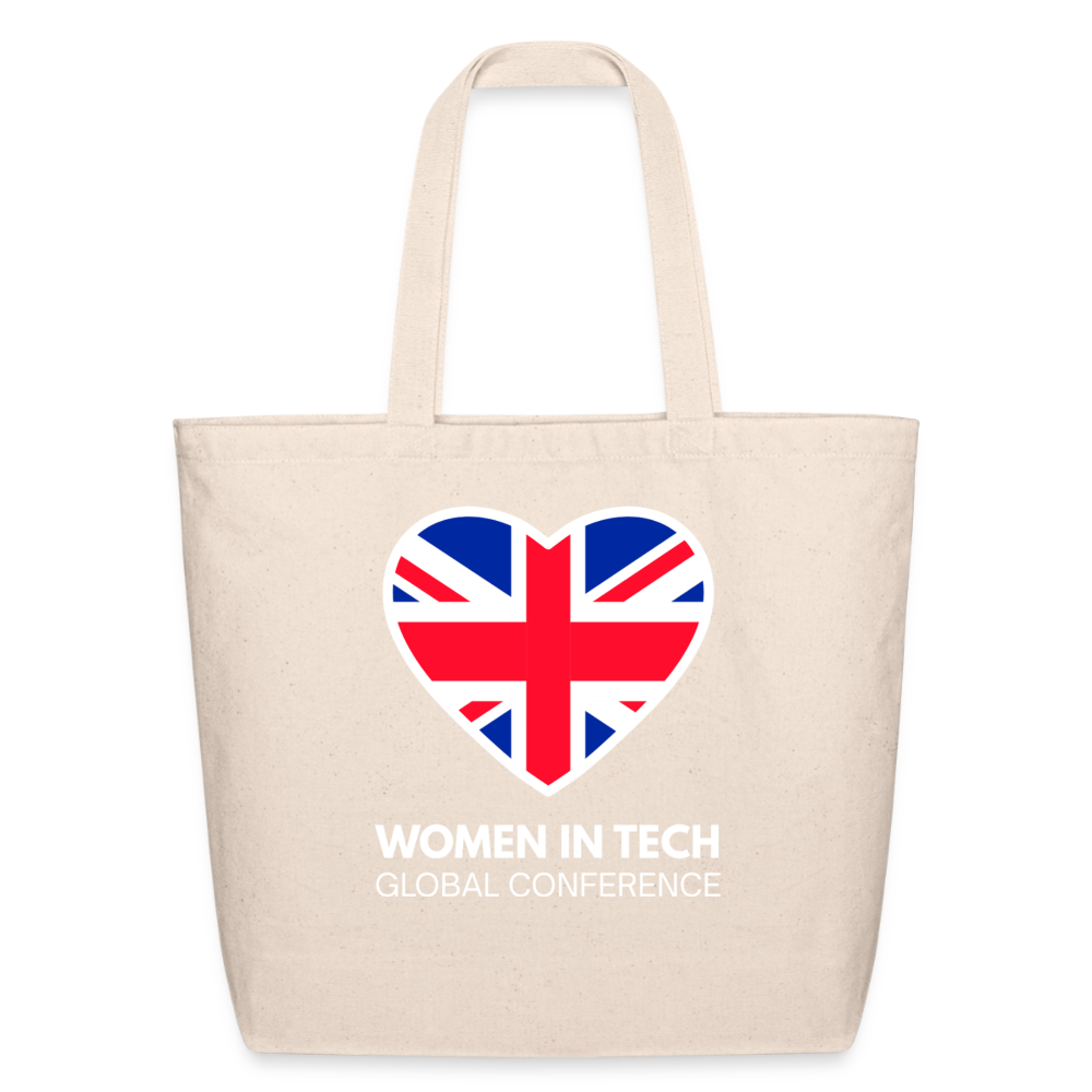Eco-Friendly Cotton Tote  - Women in Tech Global Conference Collection - natural